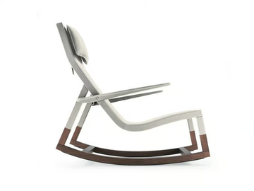 DON'DO - Rocking armchair by Poltrona Frau - view 3